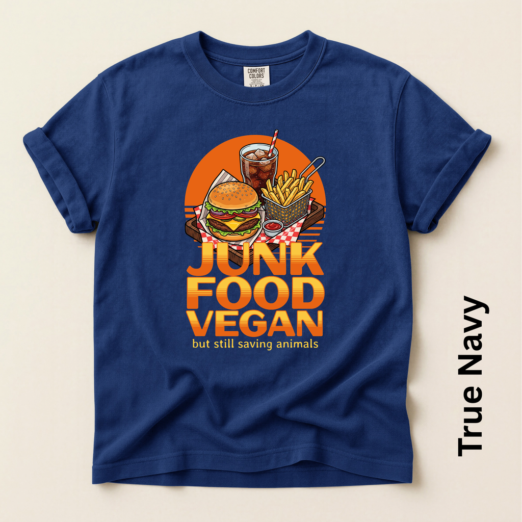 Junk Food Vegan Unisex Vintage Style T-shirt