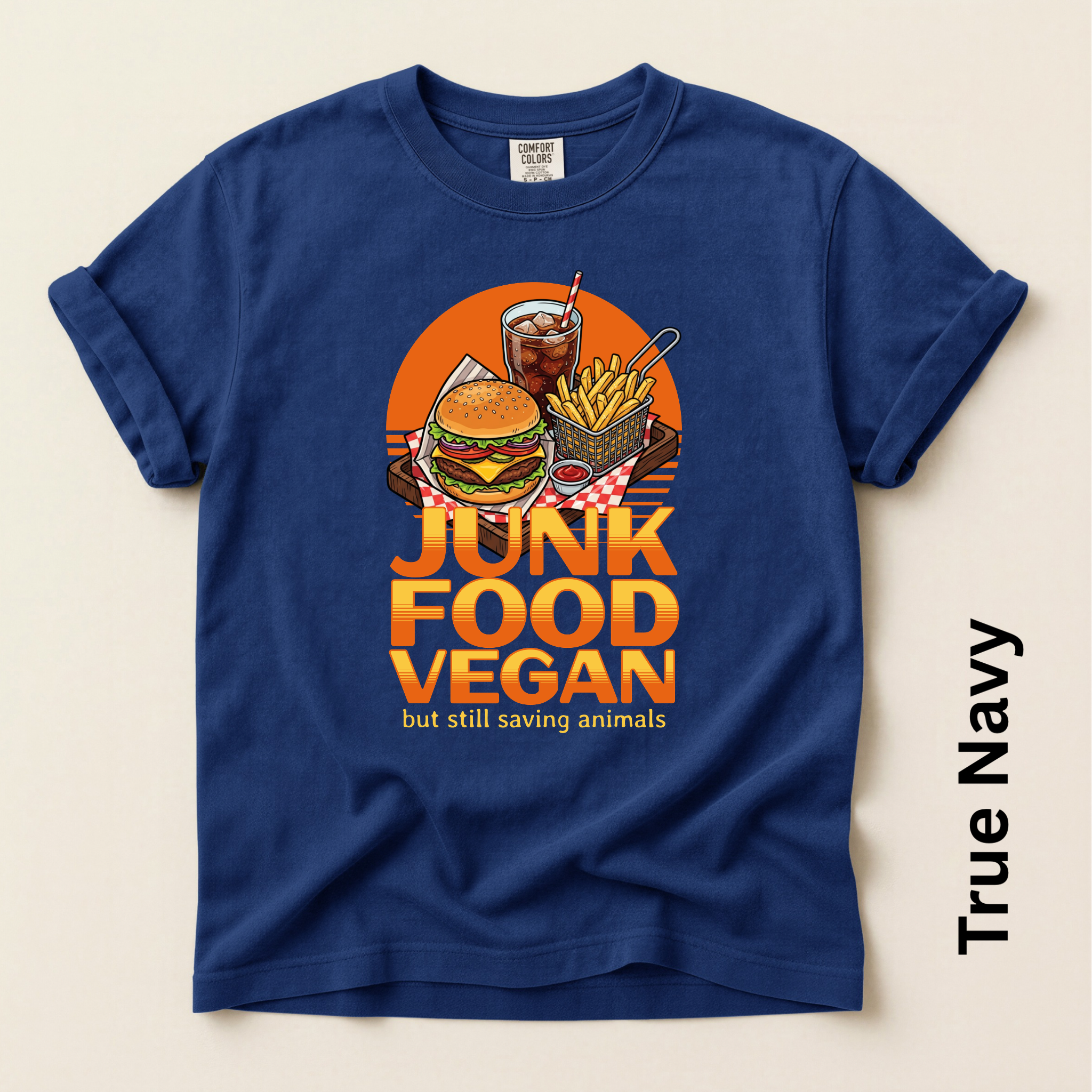 Junk Food Vegan Unisex Vintage Style T-shirt