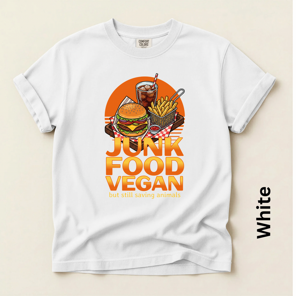 Junk Food Vegan Unisex Vintage Style T-shirt