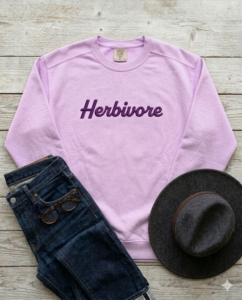 Herbivore Vintage Style Unisex garment-dyed sweatshirt