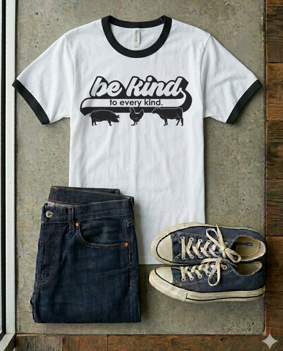 Be Kind to Every Kind Unisex ringer t-shirt