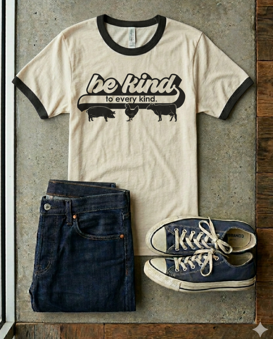 Be Kind to Every Kind Unisex ringer t-shirt