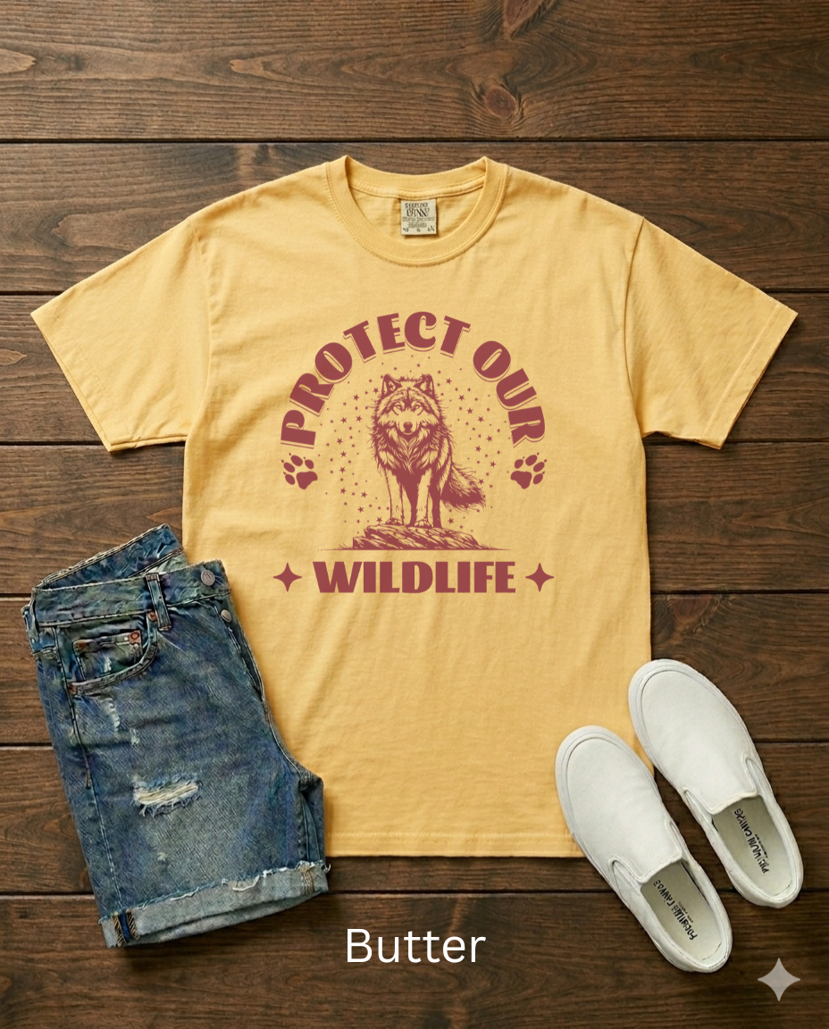 Protect Our Wildlife Unisex Vintage Style T-Shirt