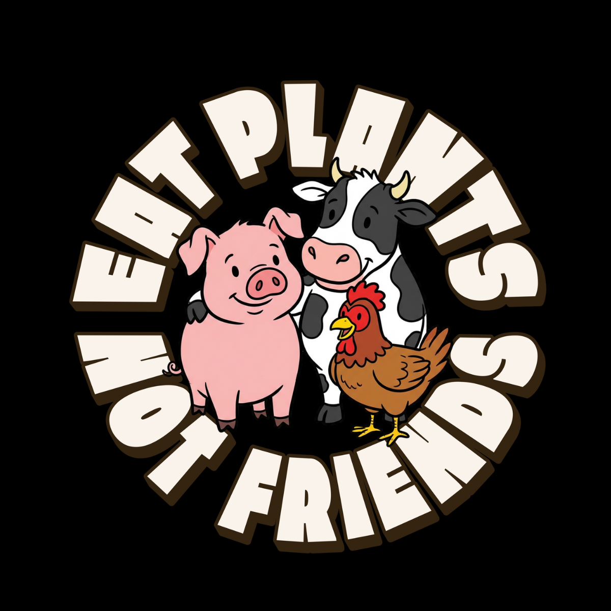Eat Plants Not Friends Vintage Style T-shirt