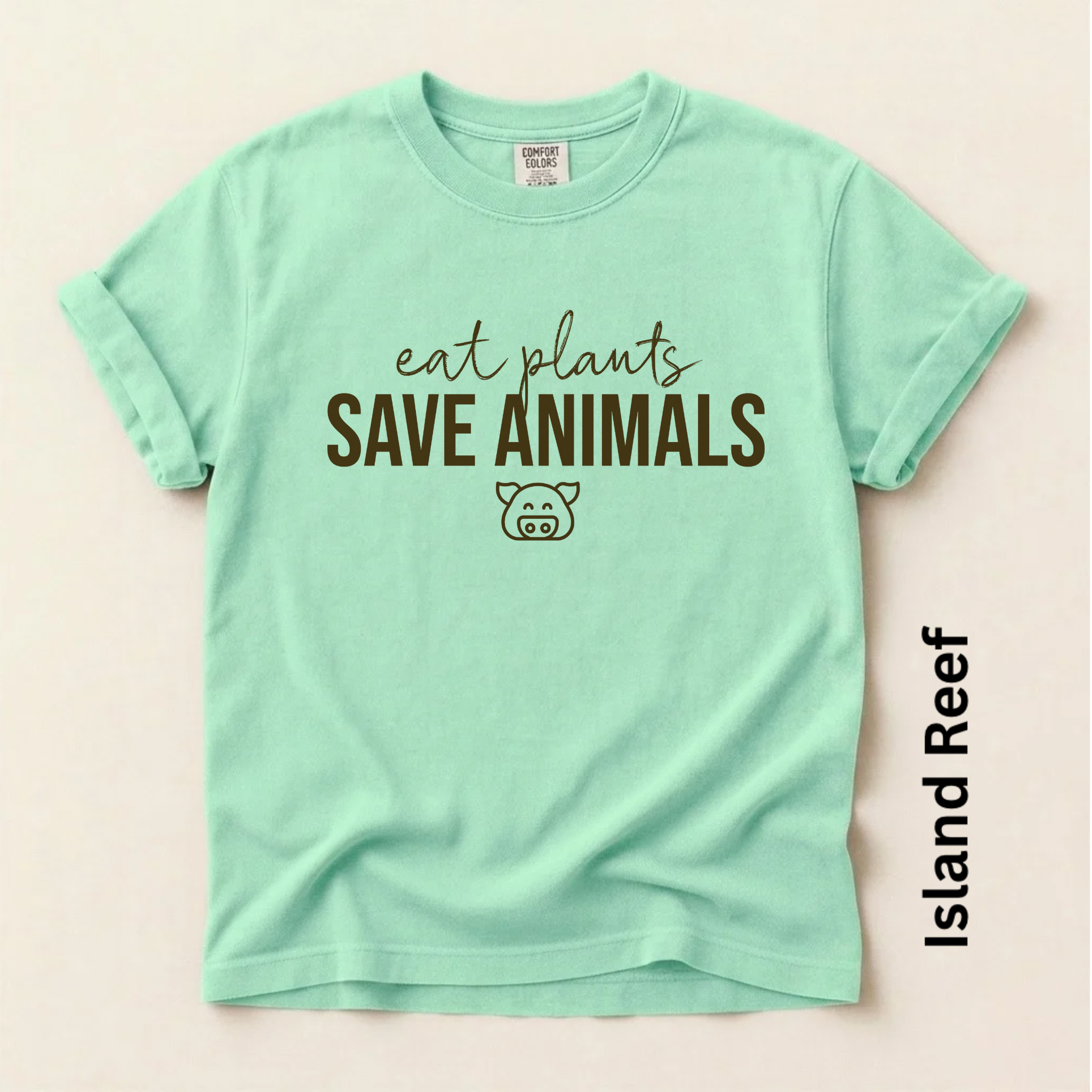 Eat Plants Save Animals Unisex Vintage Style t-shirt