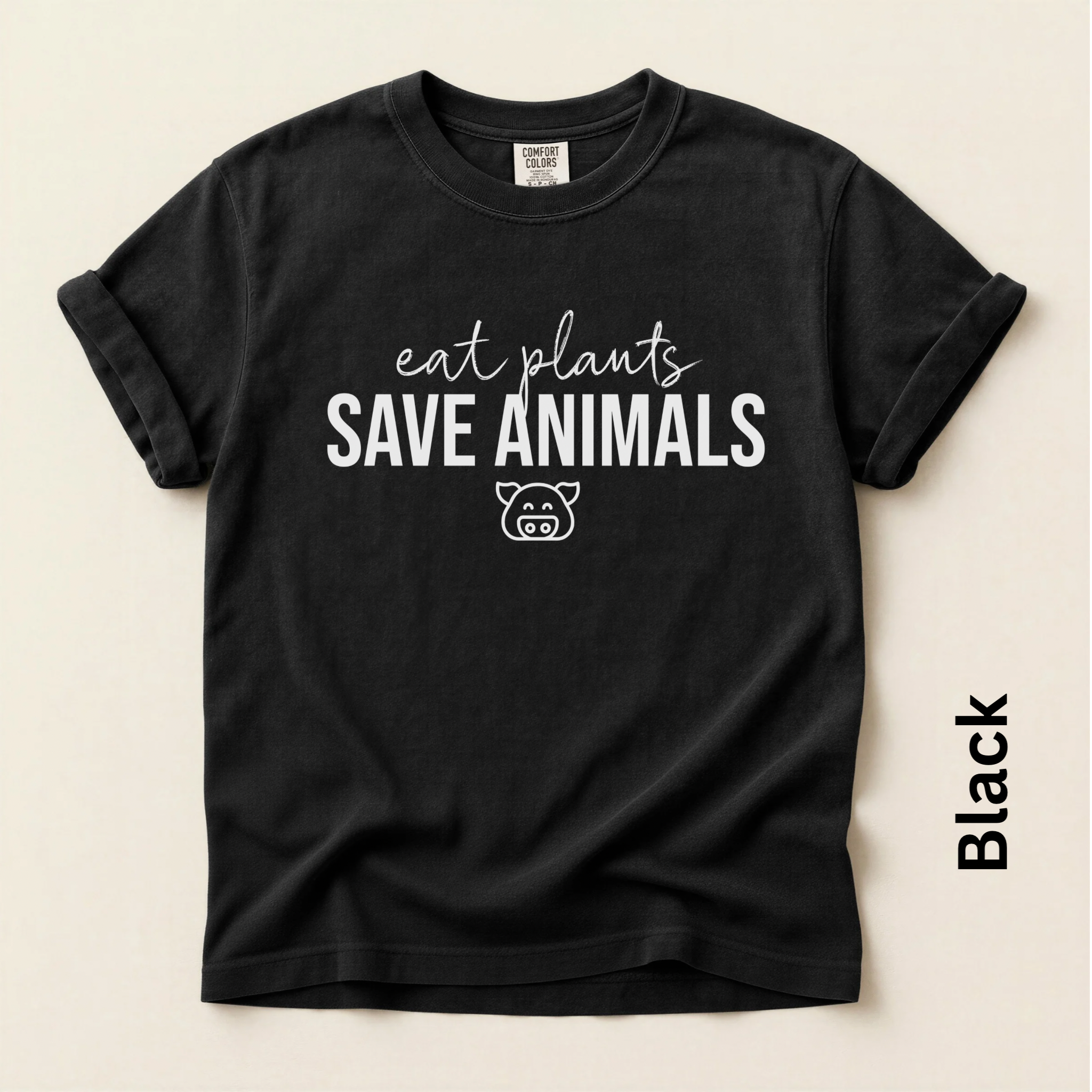 Eat Plants Save Animals Vintage Style T-shirt