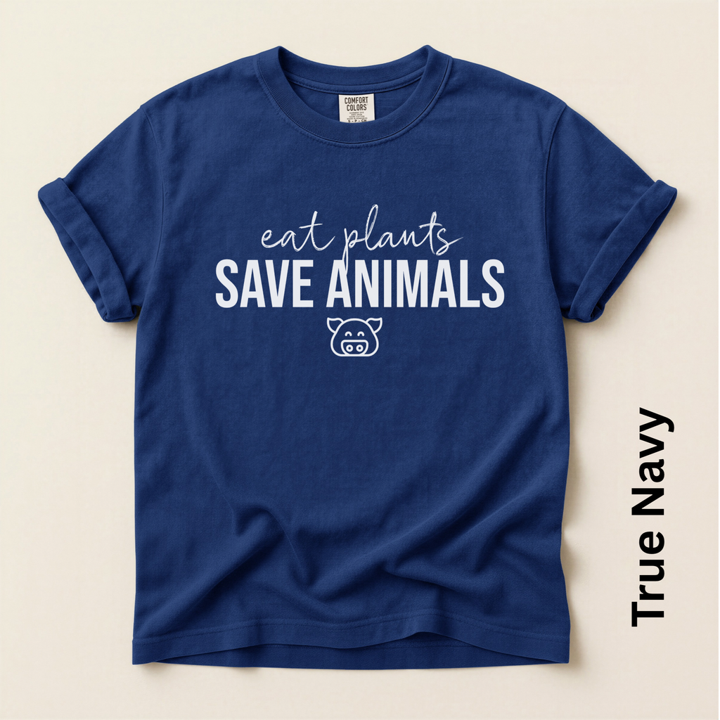 Eat Plants Save Animals Vintage Style T-shirt