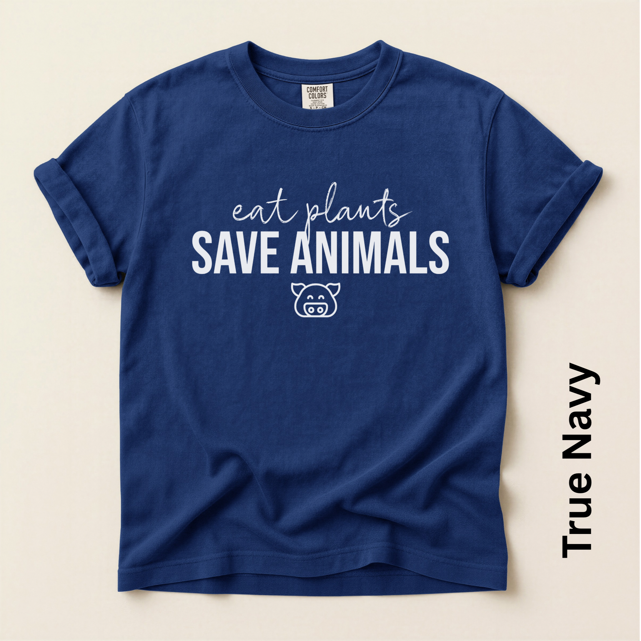 Eat Plants Save Animals Vintage Style T-shirt