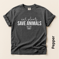 Eat Plants Save Animals Vintage Style T-shirt