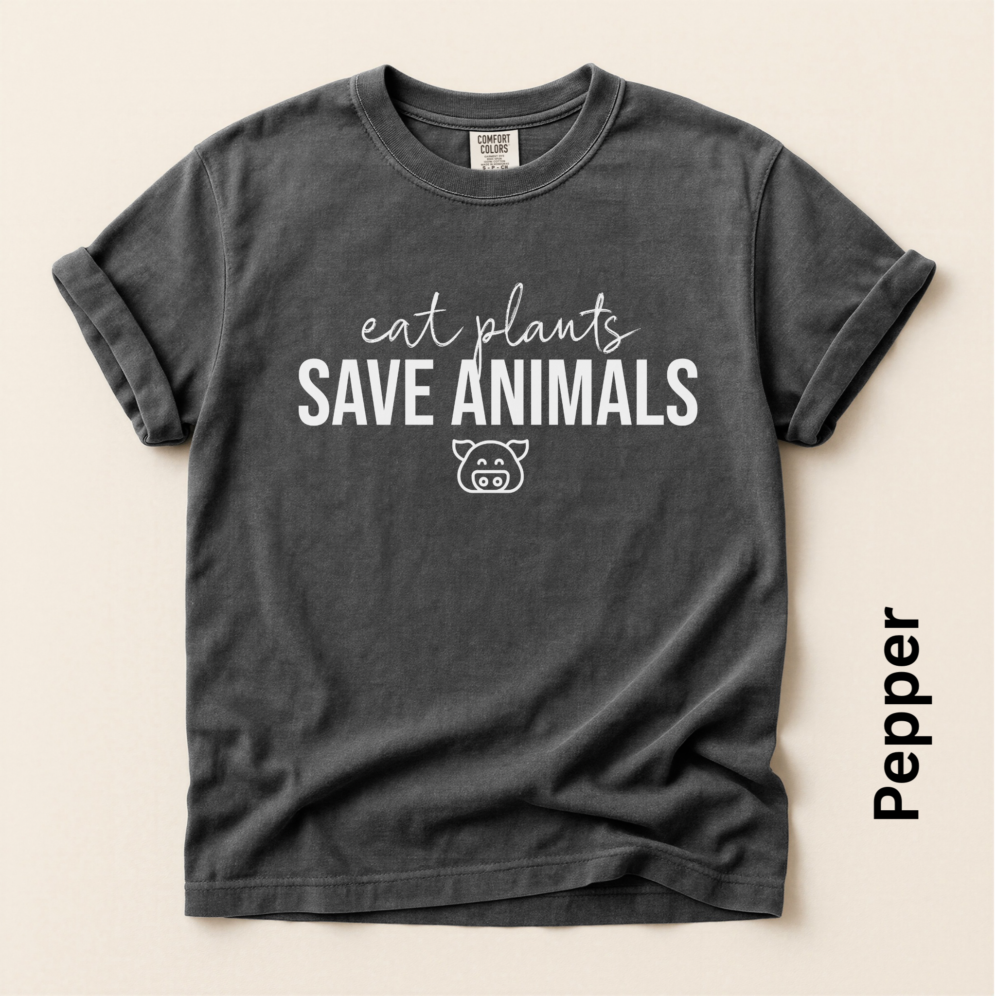 Eat Plants Save Animals Vintage Style T-shirt