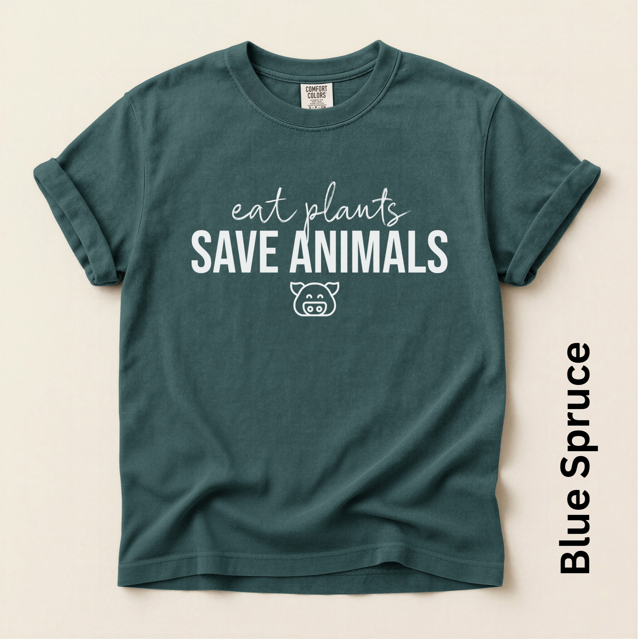 Eat Plants Save Animals Vintage Style T-shirt