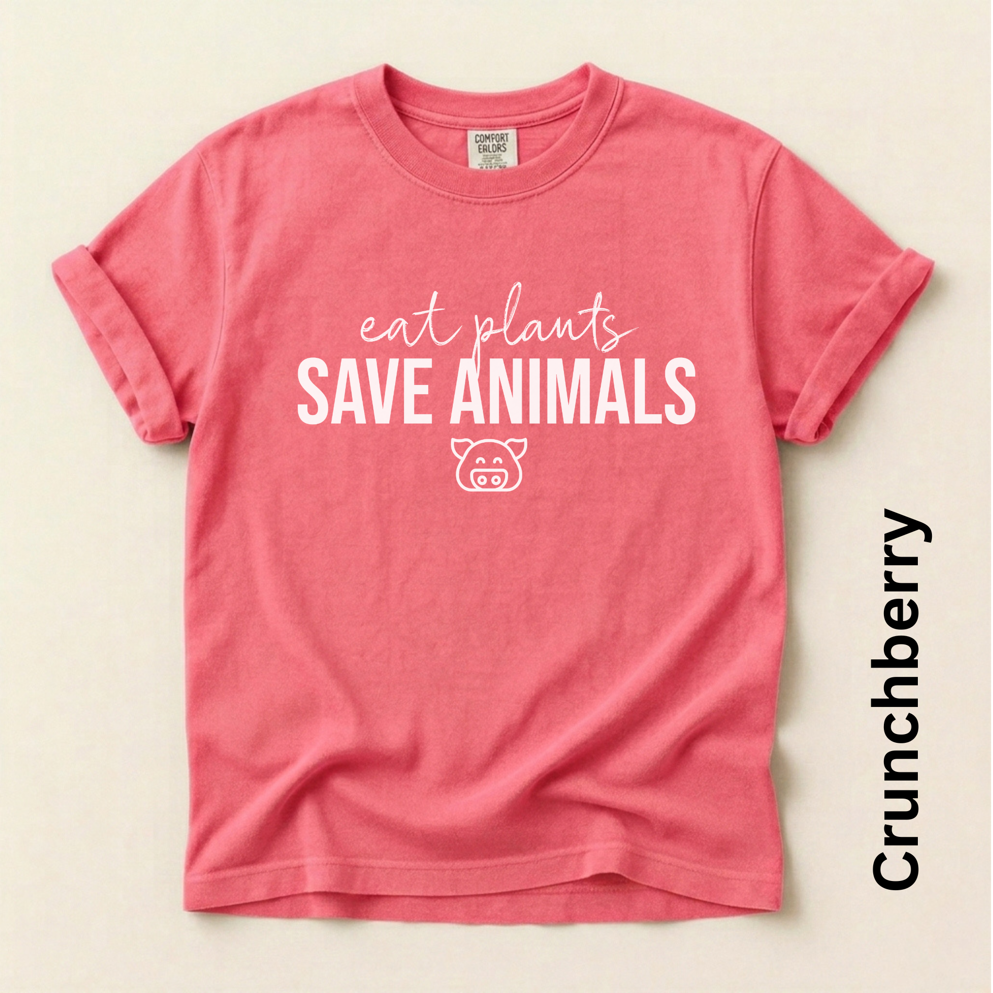 Eat Plants Save Animals Vintage Style T-shirt