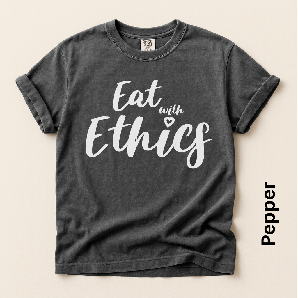 Eat with Ethics Unisex Vintage Style T-shirt