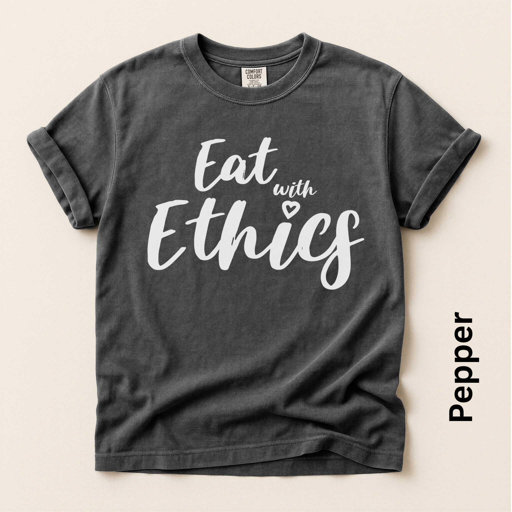 Eat with Ethics Unisex Vintage Style T-shirt