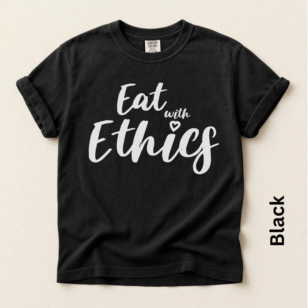Eat with Ethics Unisex Vintage Style T-shirt