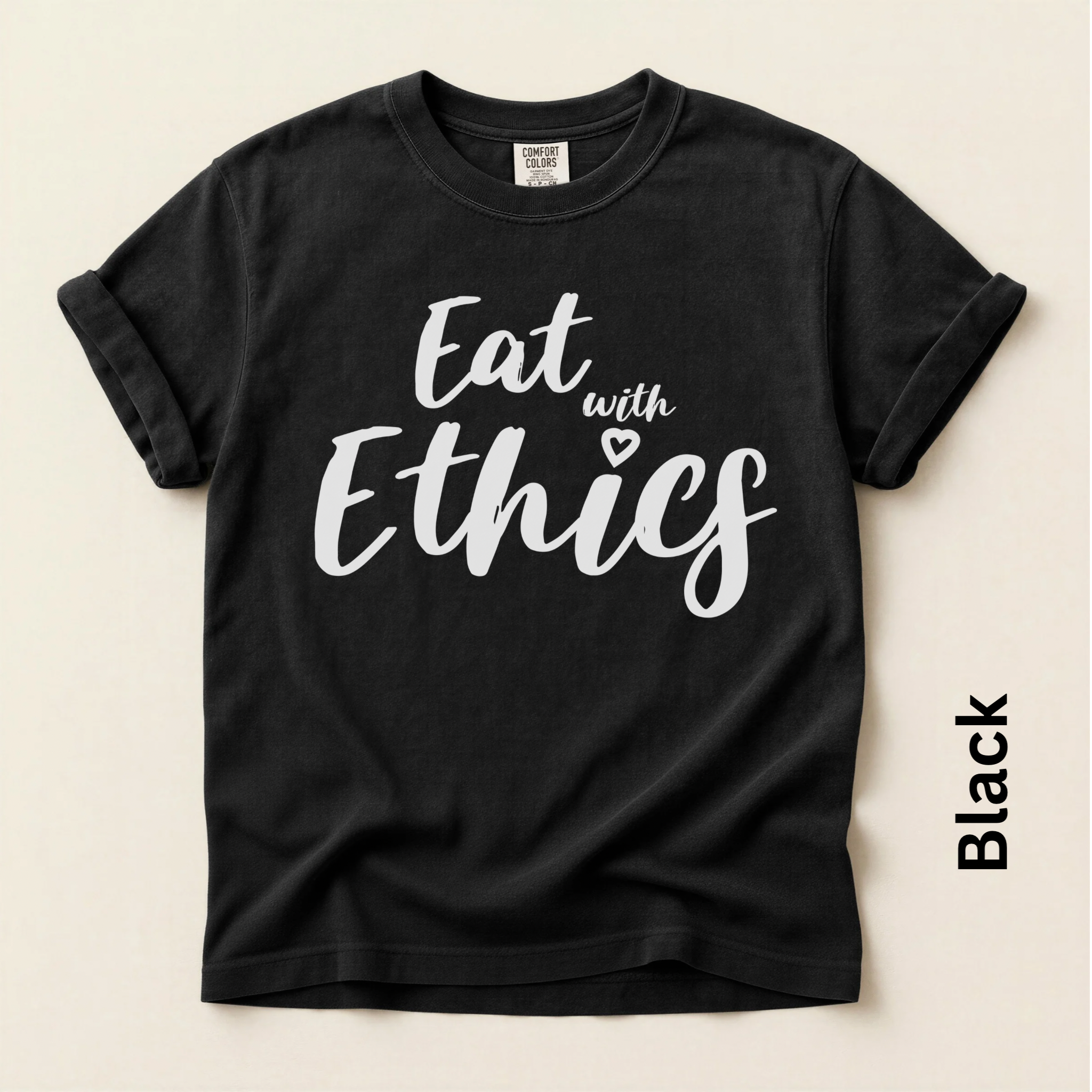 Eat with Ethics Unisex Vintage Style T-shirt