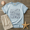 Sea Life Vintage Style Unisex T-shirt