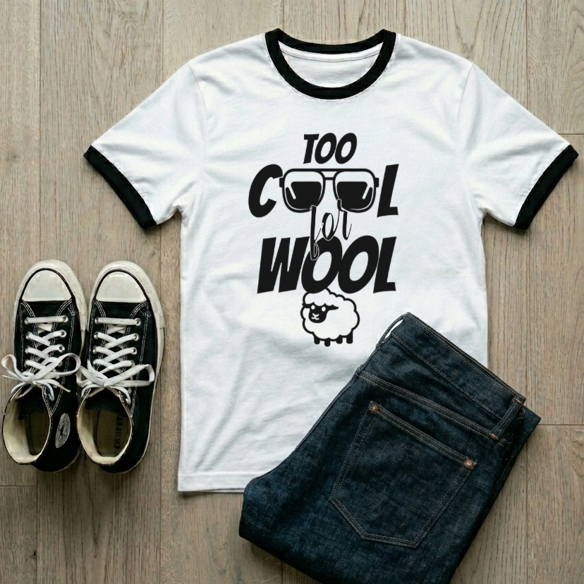 Too Cool for Wool Unisex Ringer T-shirt
