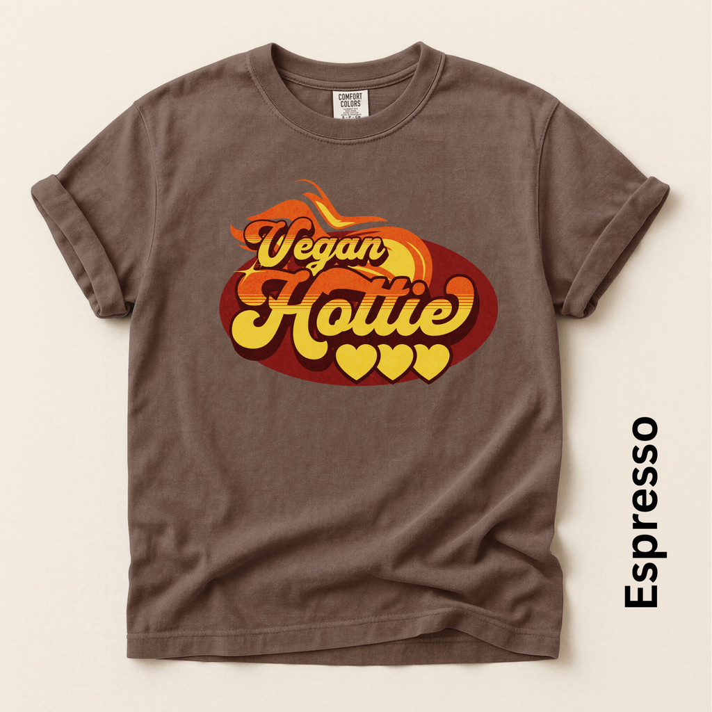 Vegan Hottie Vintage Style Unisex T-shirt