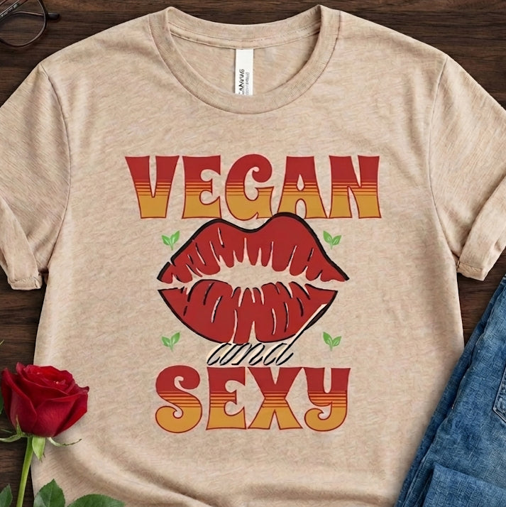 Vegan and Sexy Lightweight Unisex t-shirt