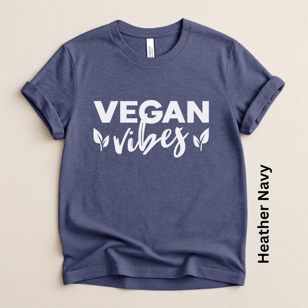 Vegan Vibes Script Modern Fit Unisex t-shirt