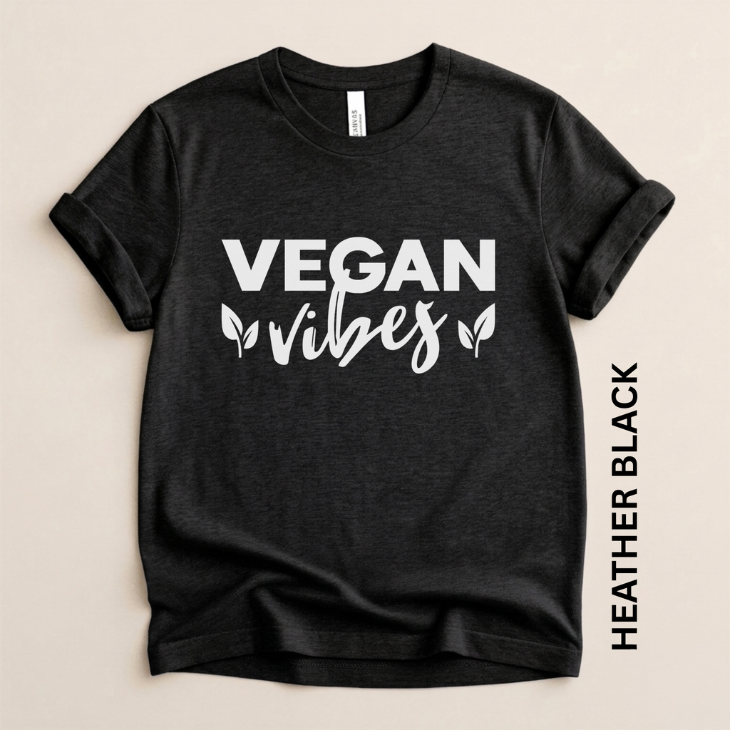 Vegan Vibes Script Modern Fit Unisex t-shirt