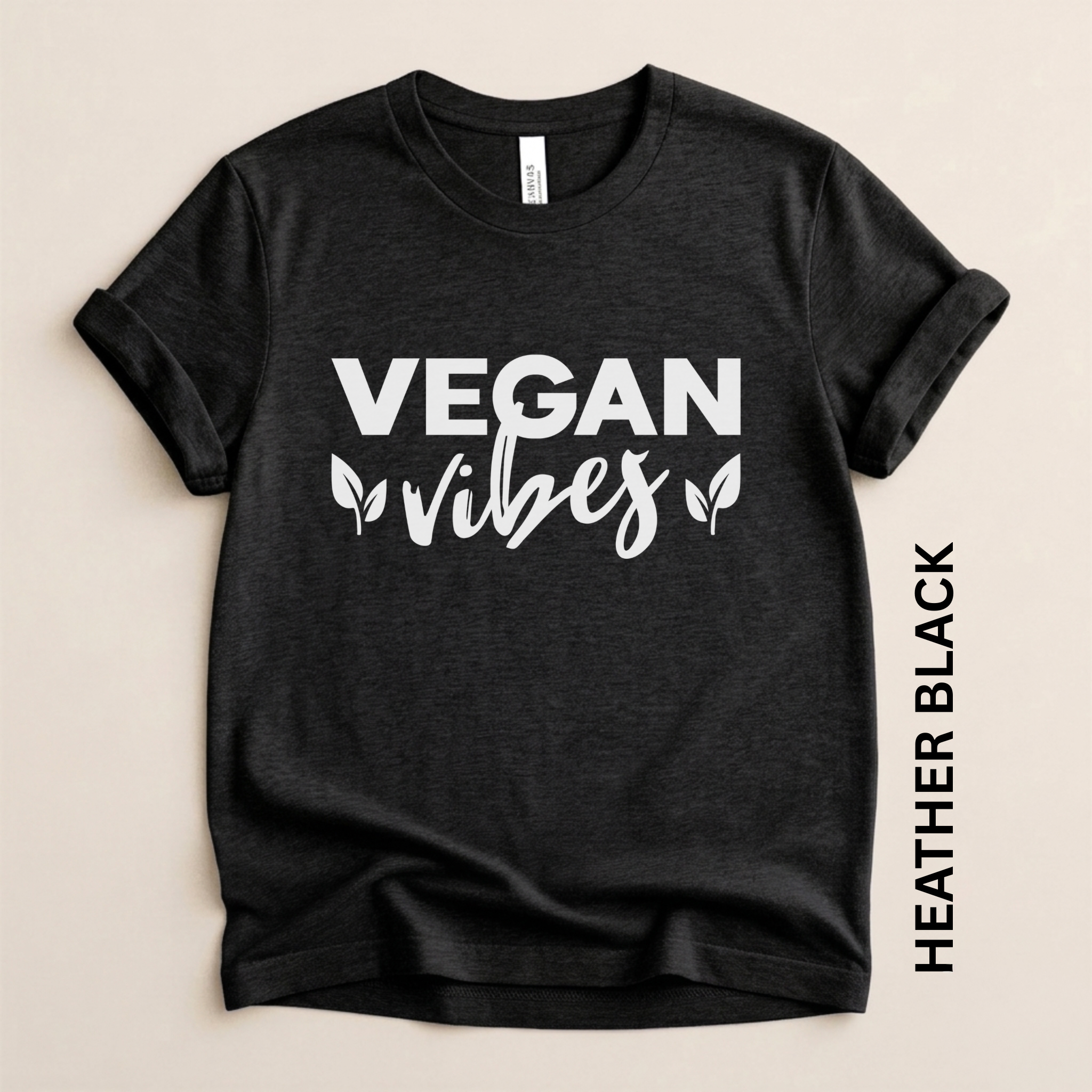 Vegan Vibes Script Modern Fit Unisex t-shirt