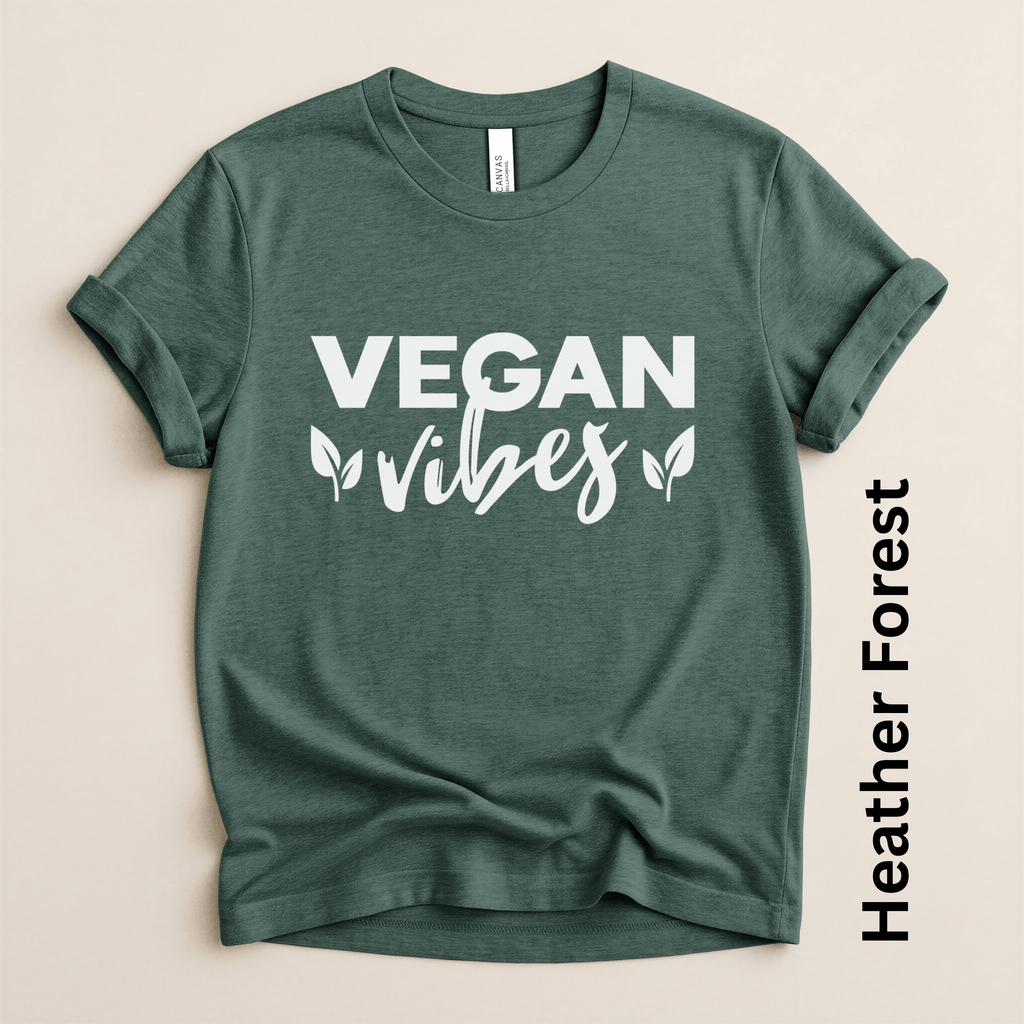 Vegan Vibes Script Modern Fit Unisex t-shirt
