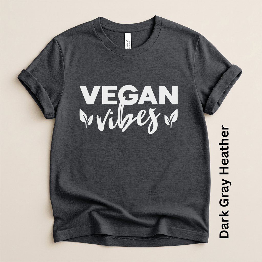 Vegan Vibes Script Modern Fit Unisex t-shirt
