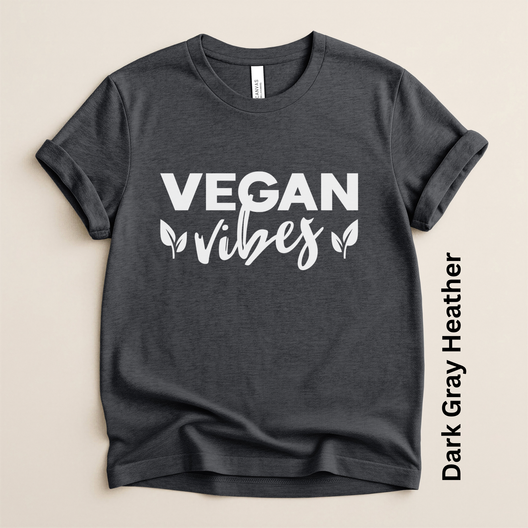 Vegan Vibes Script Modern Fit Unisex t-shirt
