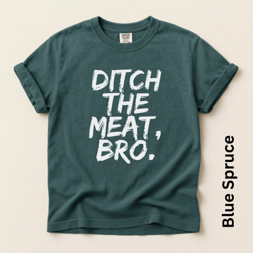 Ditch the Meat Bro Vintage Style Unisex T-shirt