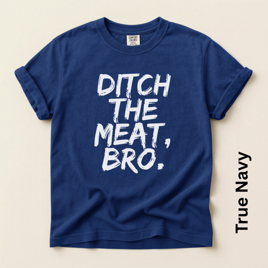 Ditch the Meat Bro Vintage Style Unisex T-shirt