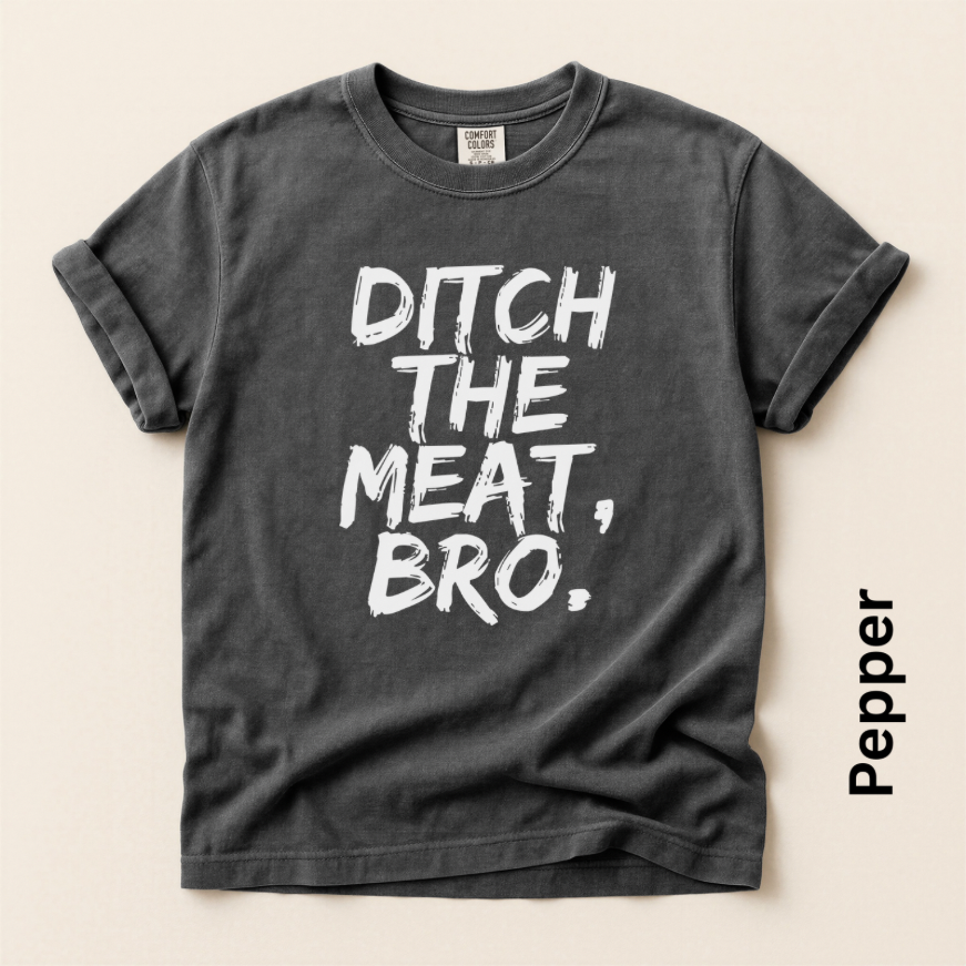 Ditch the Meat Bro Vintage Style Unisex T-shirt