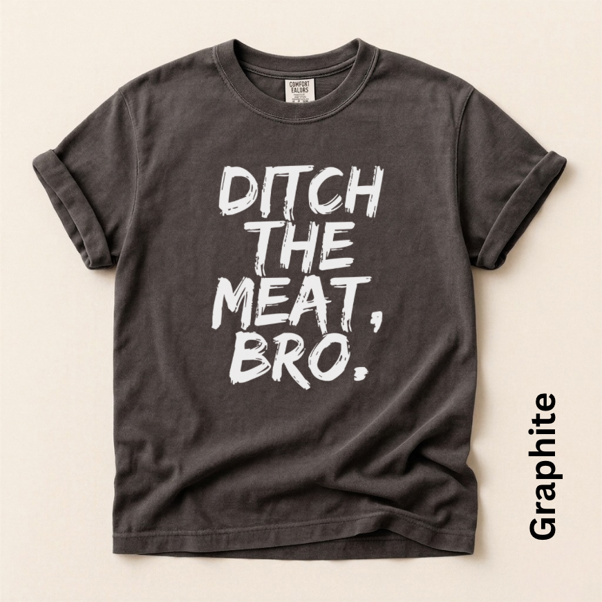 Ditch the Meat Bro Vintage Style Unisex T-shirt