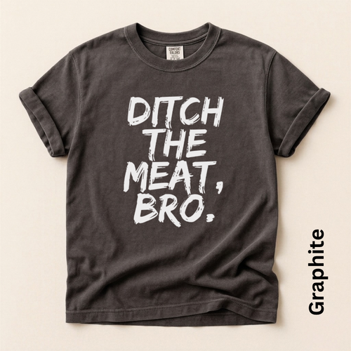 Ditch the Meat Bro Vintage Style Unisex T-shirt