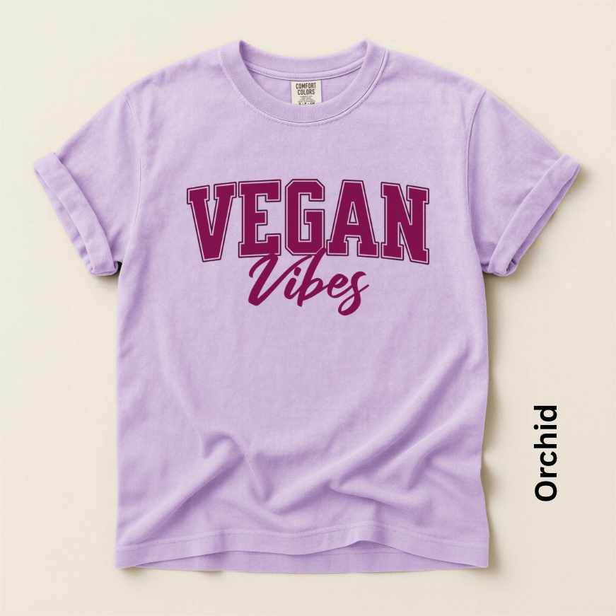 Vegan Vibes University Maroon Unisex Vintage Style T-shirt