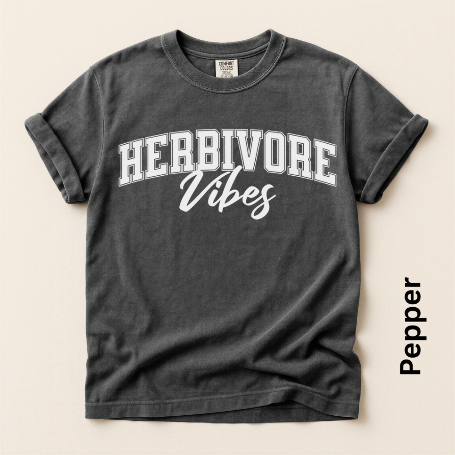 Herbivore Vibes Unisex Vintage Style Relaxed T-shirt