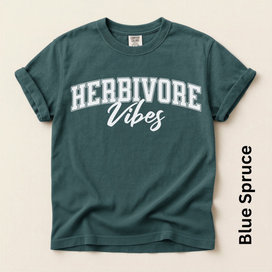 Herbivore Vibes Unisex Vintage Style Relaxed T-shirt