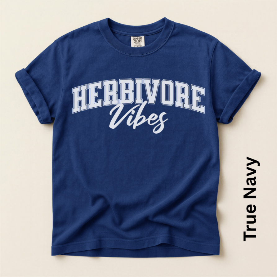 Herbivore Vibes Unisex Vintage Style Relaxed T-shirt