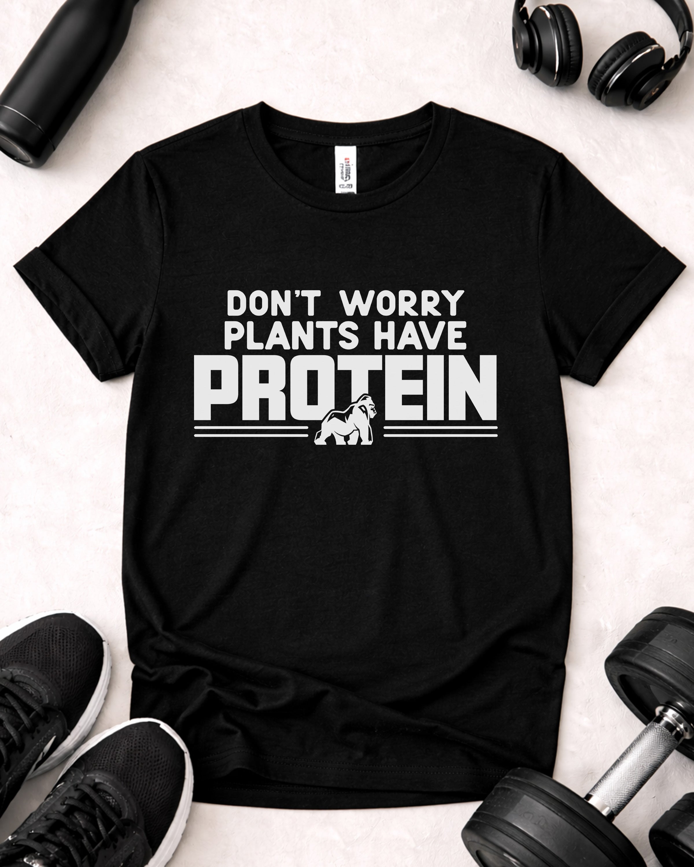 Plants Have Protein Vegan Message Herbivore Unisex T-Shirt