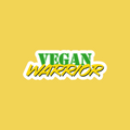 Vegan Warrior stickers Bubble Free Vegan Message Vinyl Sticker